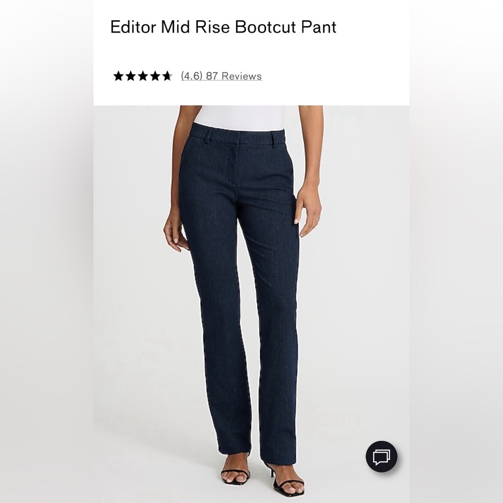 NWT Express Editor Mid Rise Bootcut Pant 10L